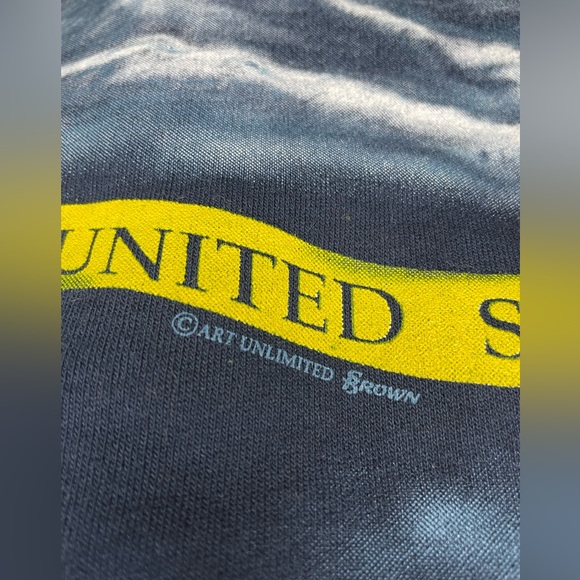 Vintage Lights of the United States Button Down Sweater Art Unlimited Size XL - Picture 9 of 11